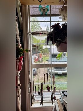 Handmade Silver Cutlery Wind Chime – Silverwd Patina Accent